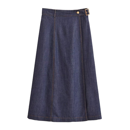 Summer Women Street Denim Sarong Skirt