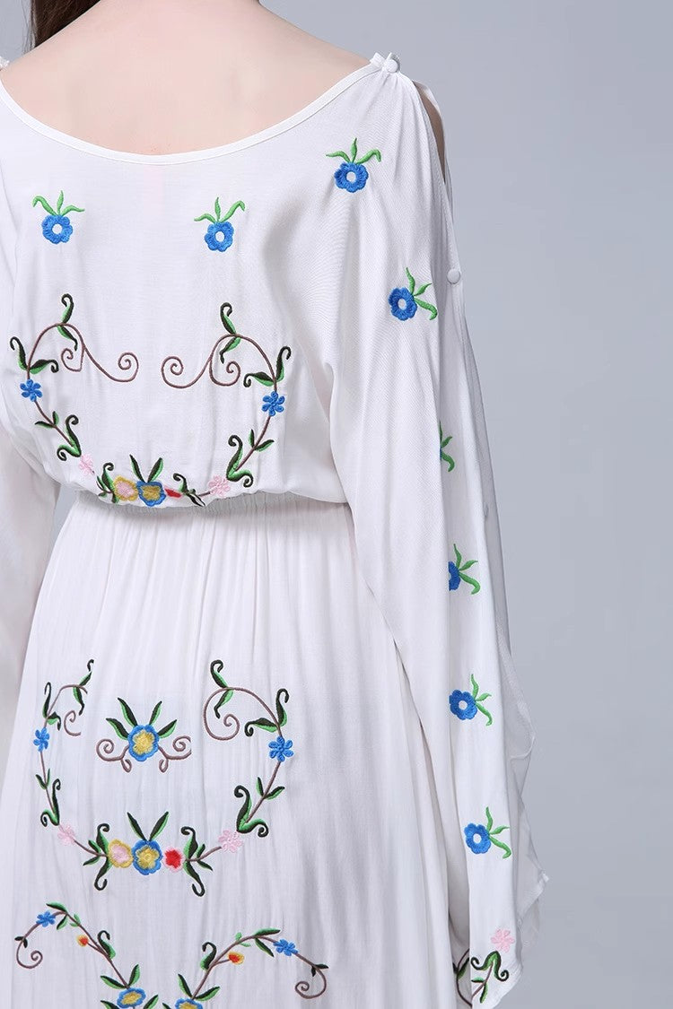 Embroidered Palace Dress Lined