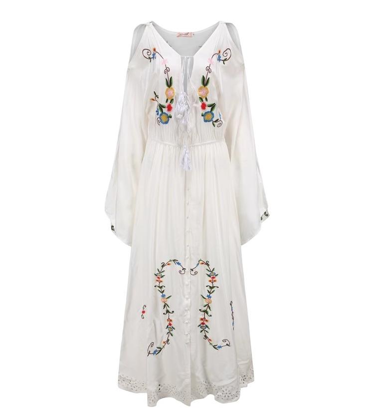 Embroidered Palace Dress Lined