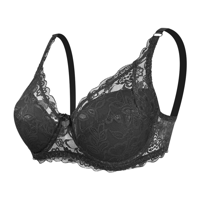 Thin Cotton Cup Lace Bra Adjustable Comfortable Breast Holding Women Underwear