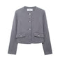 Autumn Metal Button Women Casual Coat