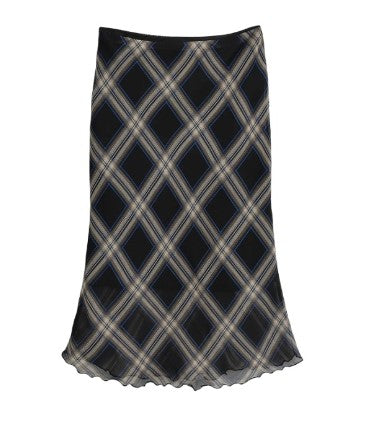 Romantic Sexy Solid Skirt Sexy Lace Plaid Contrast Color Slim Fit Fishtail Midi Dress