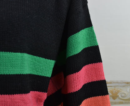 Autumn Winter Original Sweater Striped Stitching Internet Celebrity Knitwear Sweater Women