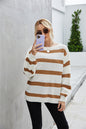 Autumn Winter Clothing Sweater Round Neck Sweater Women Stitching Sweater Women