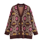 Fall Women Clothing Stylish Simple Casual Jacquard Cardigan