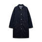 Women Clothing Classic Denim Trench Coat Jacket Jacket