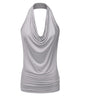 Base Shirt Solid Color Pullover Sleeveless T-shirt Women Pendant Backless Sexy Vest