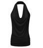 Base Shirt Solid Color Pullover Sleeveless T-shirt Women Pendant Backless Sexy Vest