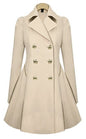 Slim Fit Mid Length Office Coat plus Size Women Spring Autumn Trench Coat
