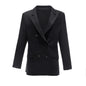 Vocal-End Elegant Prick Stitch Blazer Autumn Winter Thickened Counter Quality Coat for Women