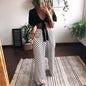 Summer Women Clothes Loose Casual Print Flared Pants