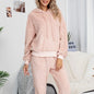 Autumn Winter New  Double-Sided Velvet Hooded Sweater Pajamas Casual Women Clothing Fashion Suit Women