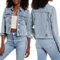 Casual All Match Short Lady Denim Jacket Top