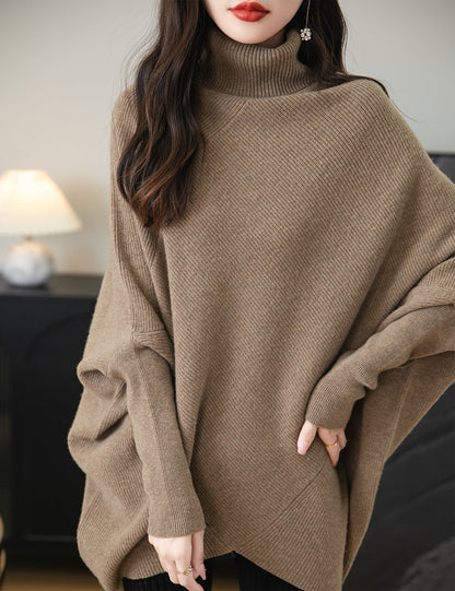 Eliza Woman Turtleneck Oversized Sweater