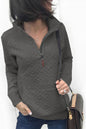 Autumn Winter Pocket Long-Sleeve Zipper Women Top Sweater