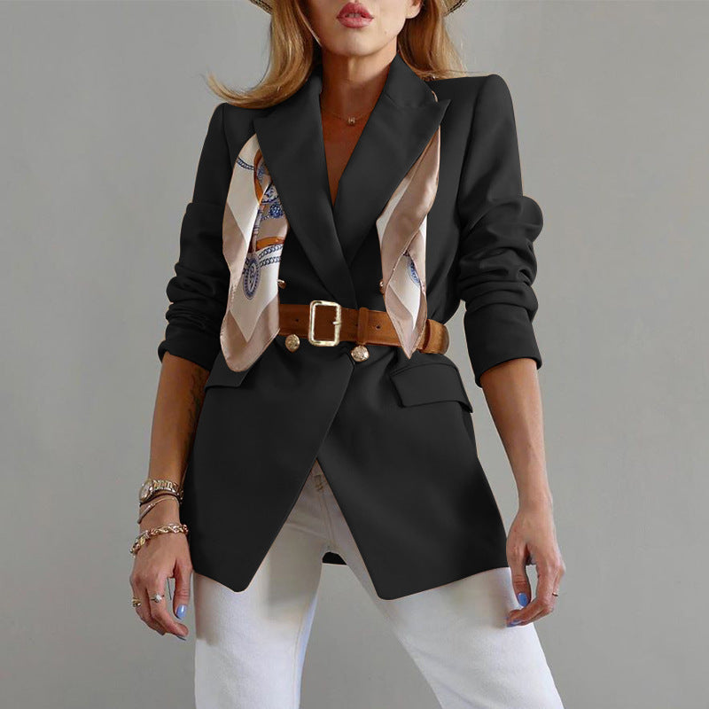 Autumn Winter Women Clothing Slim Fit Casual Blazer Women Clothing