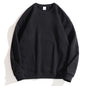 Winter Neck Fleece Lined Women off Shoulder Sweater Fashionable Custom Class Clothes Loose Solid Color Large round Neck Sweater