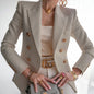 Women Solid Color Fashionable Casual Short Blazer