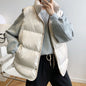 Korean down Cotton Vest Women Short Autumn Winter Loose Outer Wear Cotton Padded Jacket Vest Cotton Vest Coat