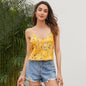 Summer Summer New V-neck Sleeveless Strap Vest T-shirt Printed Top for Women