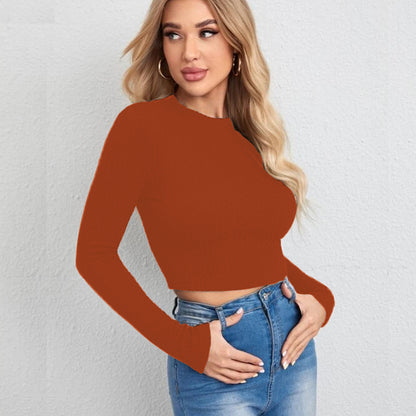 Autumn Winter Top Knitted Sweater Slim Fit Sexy Women Clothing