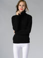 Women Turtleneck Long Sleeve Twisted Bottoming Women Sweater