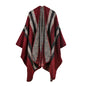 Women Cashmere like Large Split Ethnic Shawl Arrival of Autumn Winter Scarf Air Conditioning Cape Cloak