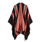 Women Cashmere like Large Split Ethnic Shawl Arrival of Autumn Winter Scarf Air Conditioning Cape Cloak