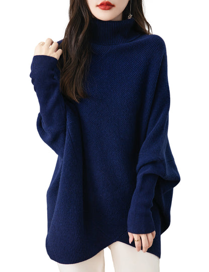 Eliza Woman Turtleneck Oversized Sweater