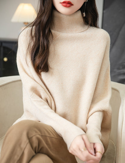 Eliza Woman Turtleneck Oversized Sweater