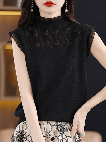 Heather Lace Tank Women Sweater