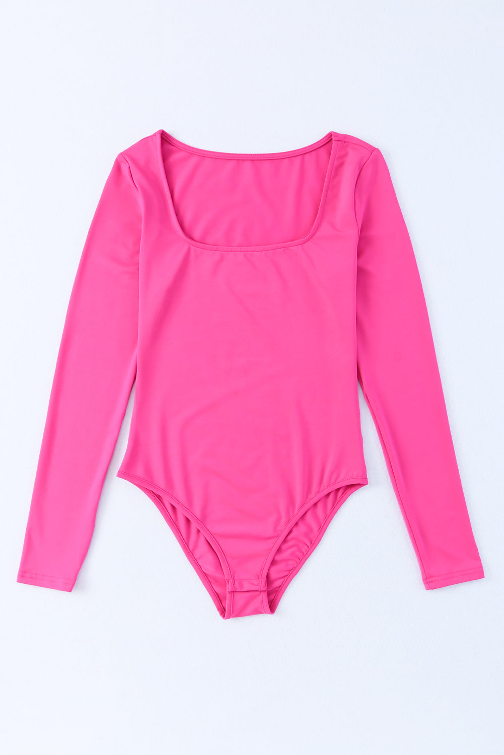 Rose Basic Long Sleeve Square Neck Bodysuit