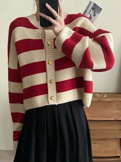 Susan Women Knitted Striped Sweater