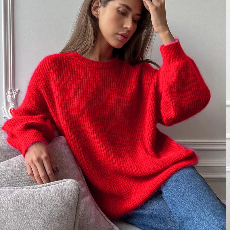 Alana Woman Loose Knitted Cashmere Sweater