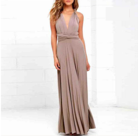 Wear Multi-rope Criss Cross Backless Sexy Bandage One-piece Dress Maxi Dress