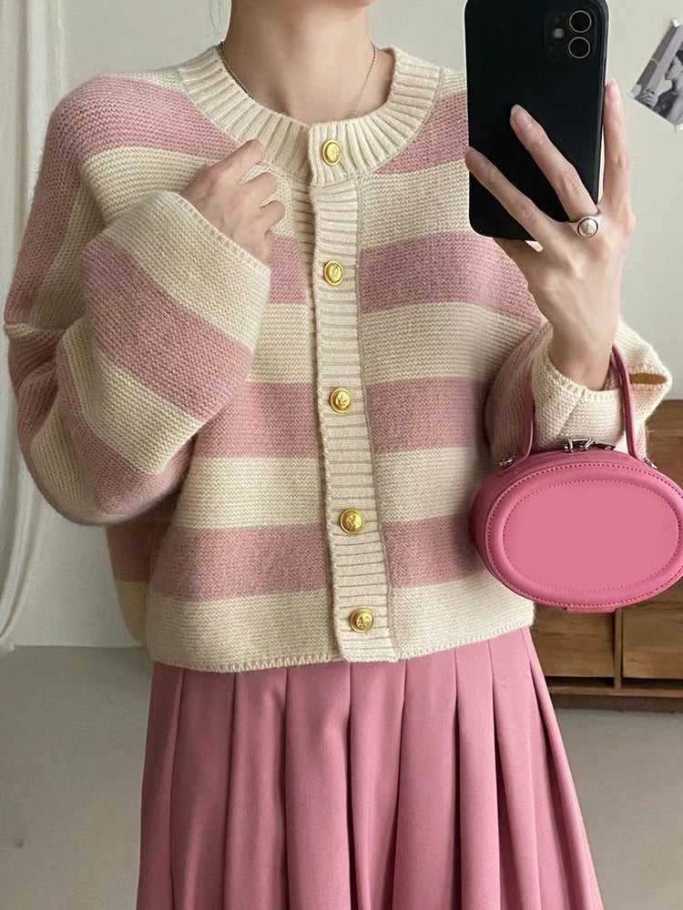 Susan Women Knitted Striped Sweater