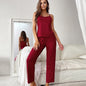 Pajamas Set Backless Suspender Trousers Spring Summer Home Wear