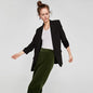 Professional Slim Fit Green Collar Casual Spring Autumn plus Size Blazer Women Blazer