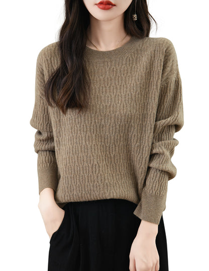 Cheryl Woman Wool Crew Neck Sweater