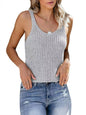 New Solid Color Fashion Camisole Home Ice Silk Knitted Women