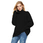 Autumn Winter Casual Striped Turtleneck Knitted Pullover Sweater Women Loose Knitted Bottoming Shirt