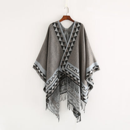 Winter Street Solid Color Diamond Edge Cashmere like Warm Scarf Shawl