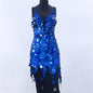 Trendy Big Brand Beaded Dress Nightclub Performance Clothes