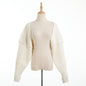 Loose Batwing Sleeve Shawl ide-out Wear Cropped Long Sleeve Knitted Cardigan