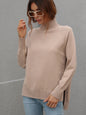 Autumn Winter Solid Color Sweater Turtleneck Women Clothing Solid Color Turtleneck Sweater for Women