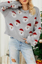 Green Christmas Santa Claus Pullover Sweater