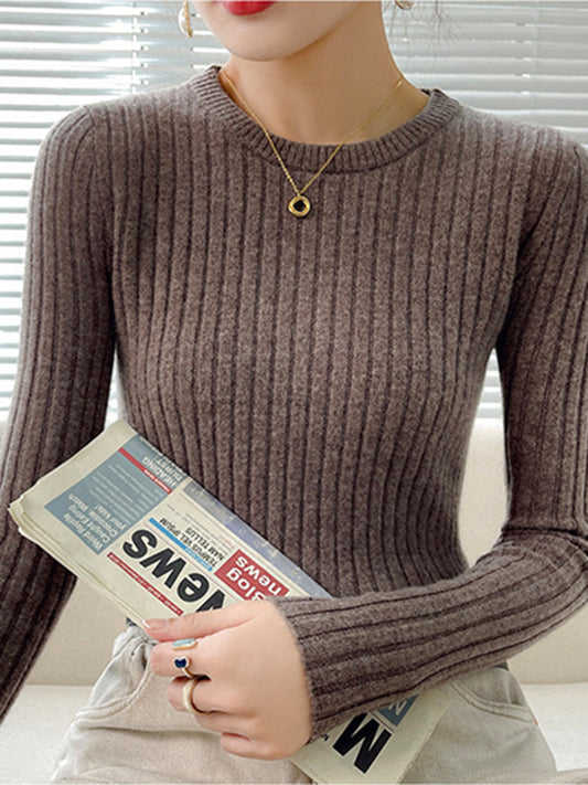 Evelyn Ribbed Women Sweater