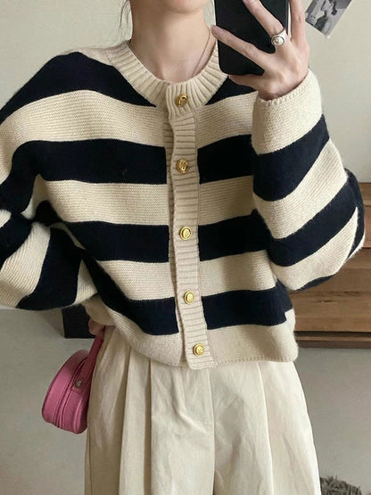 Susan Women Knitted Striped Sweater