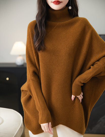 Eliza Woman Turtleneck Oversized Sweater