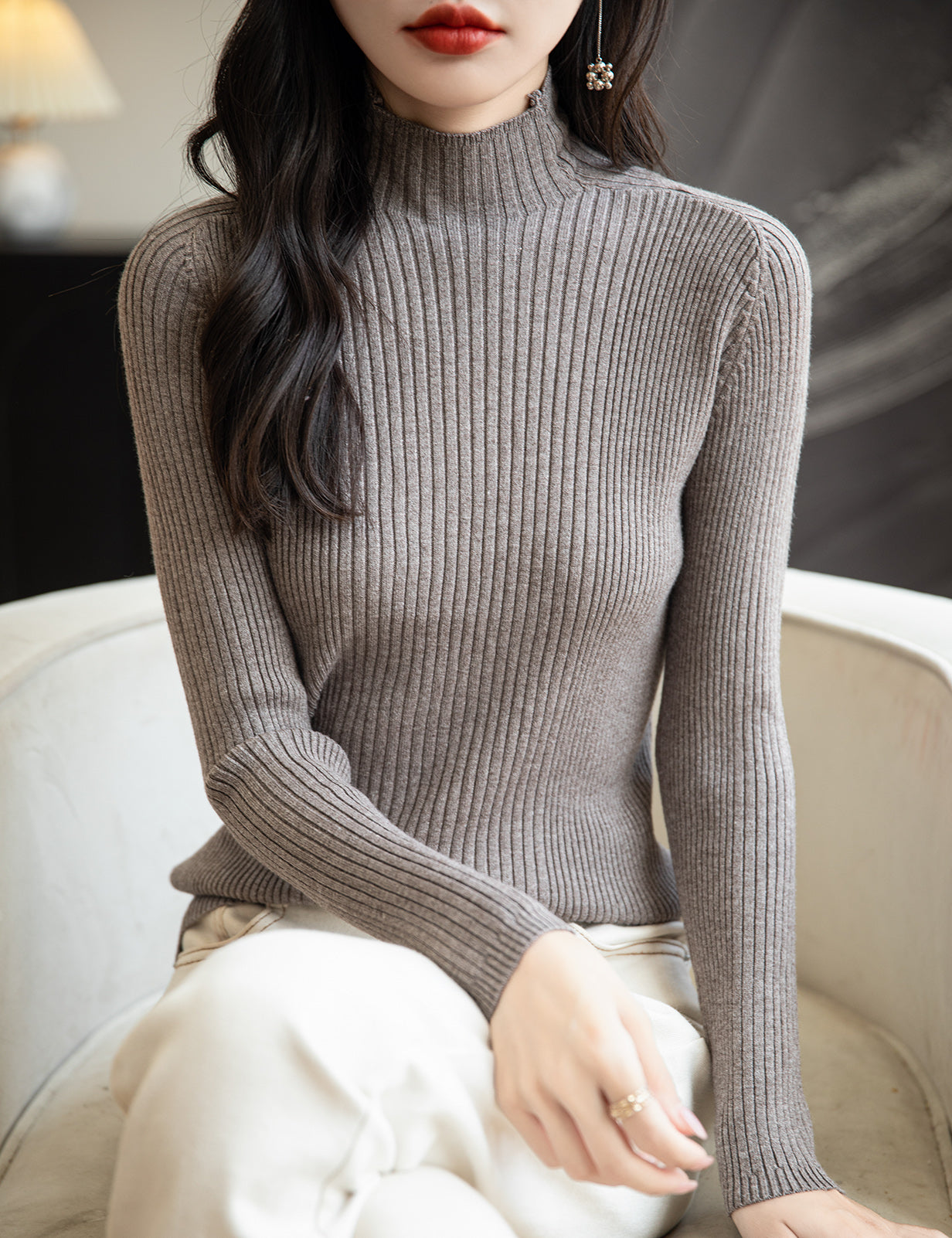 Gloria Turtleneck Woman Sweater